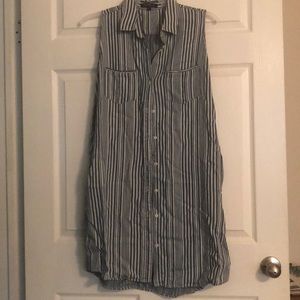 Jean Button Down Dress
